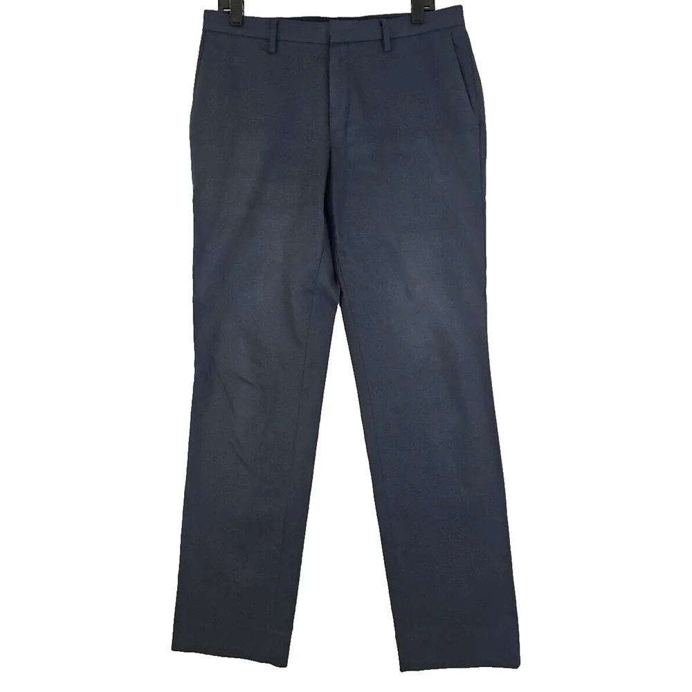 Banana Republic ~Mens 31x32 (32×32)~ Navy Blue Slim Chino Slacks Trousers Pants.